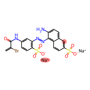 6-Amino-5-[5-(2-bromo-1-oxo-2-propenylamino)-2-(sodiosulfo)phenylazo]-2-naphthalenesulfonic acid sodium salt