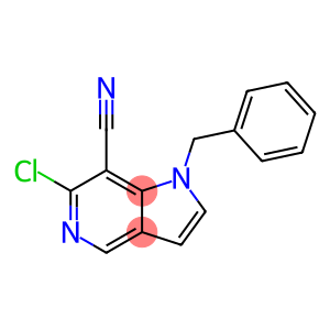 1-Benzyl-6-chloro-1H-pyrrolo[3,2-c]pyridine-7-carbonitrile