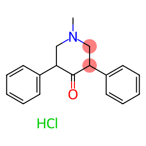 4-Piperidinone,1-methyl-3,5-diphenyl-, hydrochloride (1:1)