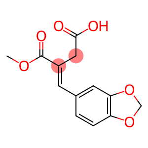 Butanedioic acid, 2-(1,3-benzodioxol-5-ylmethylene)-, 1-methyl ester, (2E)-