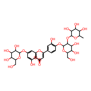 染料木素-7-O-β-D-葡萄糖苷-4'-O-[α-L-鼠李糖基-(1-2)-β-D-葡萄糖苷]