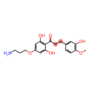 1-Propanone, 1-[4-(3-aminopropoxy)-2,6-dihydroxyphenyl]-3-(3-hydroxy-4-methoxyphenyl)-