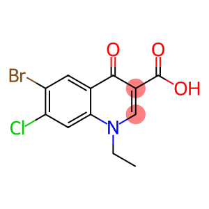 6-溴-7-氯-1-乙基-4-氧代-1,4-二氢喹啉-3-羧酸