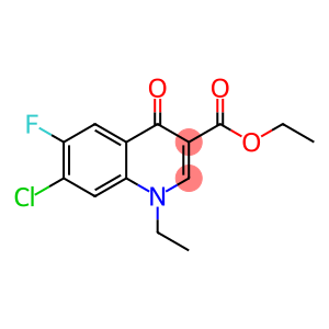 7-chloro-1-ethyl-6-fluoro-4-oxo-5-quinolinecarboxylic acid ethyl ester