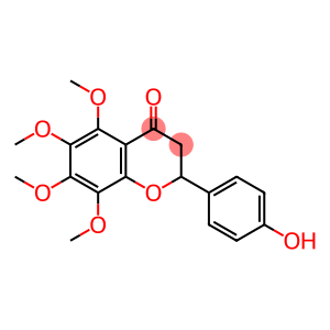 2,3-dihydro-2-(4-hydroxyphenyl)-5,6,7,8-tetramethoxy-4H-1-benzopyran-4-one