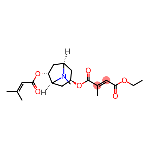 (E)-2-Methyl-2-butenedioic acid 4-ethyl 1-[(1R,1α,5S)-8-methyl-6α-[(3-methyl-1-oxo-2-butenyl)oxy]-8-azabicyclo[3.2.1]octan-3β-yl] ester