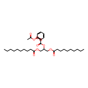 (2-(1,3-didecanoyloxy)-propyl)2-acetyloxybenzoate