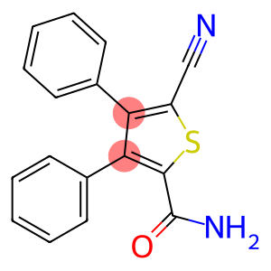 5-氰基-3,4-二苯基噻吩-碳酰氨