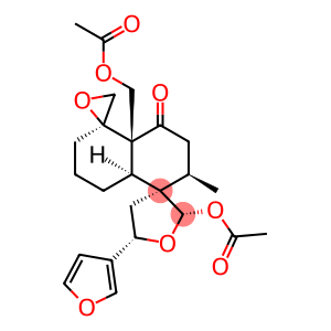 (2S,3R,5S,5'R)-2-Acetoxy-4'aα-acetoxymethyl-5-(3-furyl)-2',3',4,5,6',7',8',8'aβ-octahydro-2'α-methyldispiro[furan-3(2H),1'(5'H)-naphthalene-5',2''-oxiran]-4'(4'aH)-one