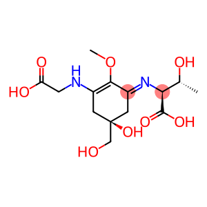 L-Threonine, N-[(5S)-3-[(carboxymethyl)amino]-5-hydroxy-5-(hydroxymethyl)-2-methoxy-2-cyclohexen-1-ylidene]-, [N(E)]-