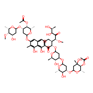 3B-O-(4-O-ACETYL-2,6-DIDEOXY-3-C-METHYL-ALPHA-L-ARABINO-HEXOPYRANOSYL)-7-METHYLOLIVOMYCIN D