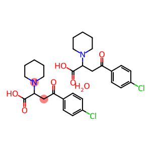 alpha-(2-(4-Chlorophenyl)-2-oxoethyl)-1-piperidineacetic acid hydrate  (2:1)