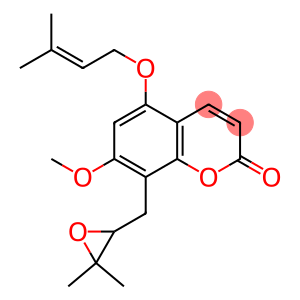 (+)-8-[[3,3-Dimethyloxiran-2-yl]methyl]-7-methoxy-5-[(3-methyl-2-butenyl)oxy]-2H-1-benzopyran-2-one