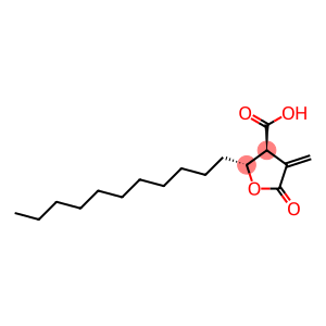 [2R,(+)]-Tetrahydro-4-methylene-5-oxo-2-undecyl-3β-furancarboxylic acid