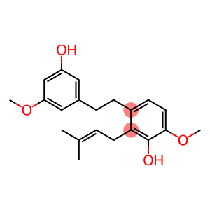 Phenol, 3-[2-(3-hydroxy-5-methoxyphenyl)ethyl]-6-methoxy-2-(3-methyl-2-buten-1-yl)-