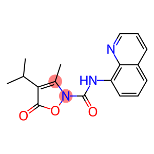 2(5H)-Isoxazolecarboxamide,  3-methyl-4-(1-methylethyl)-5-oxo-N-8-quinolinyl-