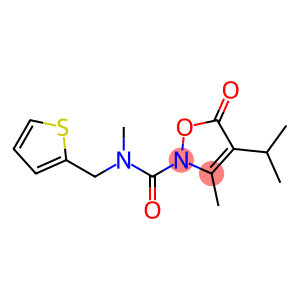 2(5H)-Isoxazolecarboxamide,  N,3-dimethyl-4-(1-methylethyl)-5-oxo-N-(2-thienylmethyl)-