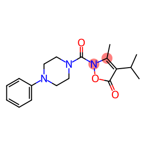 Piperazine,  1-[[3-methyl-4-(1-methylethyl)-5-oxo-2(5H)-isoxazolyl]carbonyl]-4-phenyl-  (9CI)