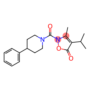 Piperidine,  1-[[3-methyl-4-(1-methylethyl)-5-oxo-2(5H)-isoxazolyl]carbonyl]-4-phenyl-  (9CI)