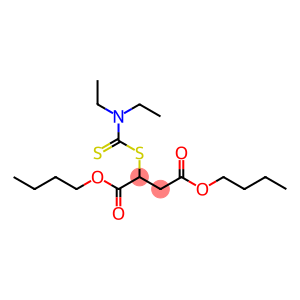 2-[[(Diethylamino)thioxomethyl]thio]butanedioic acid dibutyl ester