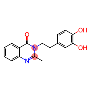 3-[2-(3,4-dihydroxyphenyl)ethyl]-2-methylquinazolin-4-one
