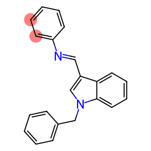 Benzenamine, N-[[1-(phenylmethyl)-1H-indol-3-yl]methylene]-