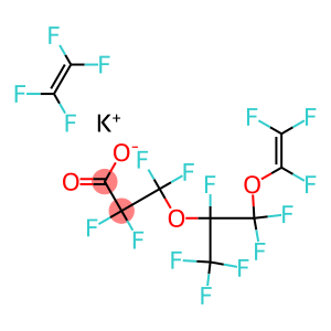 Propionic acid,tetrafluoro-3-[trifluoro-1-(trifluoromethyl)-2-[(trifluorovinyl)oxy]ethoxy]-,potassium salt,polymer with tetrafluoroethylene