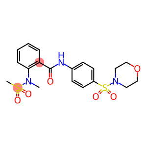 2-[methyl(methylsulfonyl)amino]-N-[4-(4-morpholinylsulfonyl)phenyl]benzamide