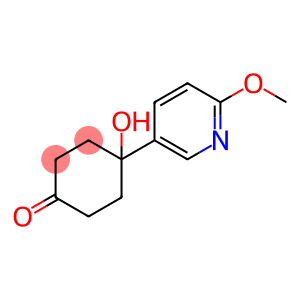 4-Hydroxy-4-(6-methoxypyridin-3-yl)cyclohexanone