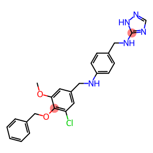 N-[4-(benzyloxy)-3-chloro-5-methoxybenzyl]-N-{4-[(1H-1,2,4-triazol-5-ylamino)methyl]phenyl}amine