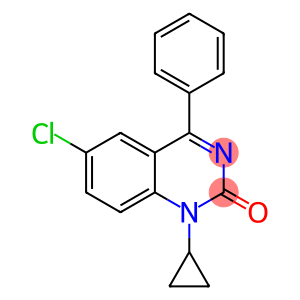 2(1H)-Quinazolinone, 6-chloro-1-cyclopropyl-4-phenyl-