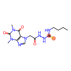 3-butyl-1-[[2-(1,3-dimethyl-2,6-dioxo-purin-7-yl)acetyl]amino]thiourea