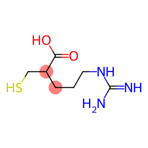 Pentanoic acid,5-[(aminoiminomethyl)amino]-2-(mercaptomethyl)-