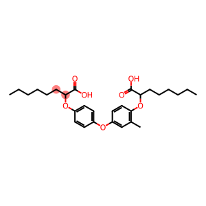 2-(4-(4-((1-Carboxyheptyl)oxy)-3-methylphenoxy)phenoxy)octanoic acid