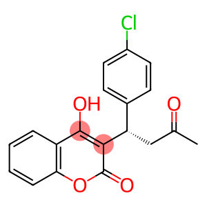 2H-1-Benzopyran-2-one, 3-[(1S)-1-(4-chlorophenyl)-3-oxobutyl]-4-hydroxy-