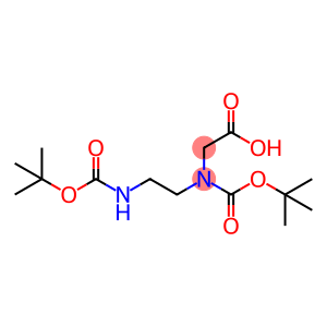 2-(tert-Butoxycarbonyl(2-(tert-butoxycarbonylamino)ethyl)amino)acetic acid