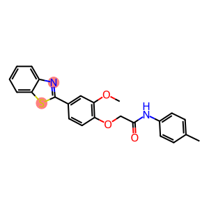 2-[4-(1,3-benzothiazol-2-yl)-2-methoxyphenoxy]-N-(4-methylphenyl)acetamide