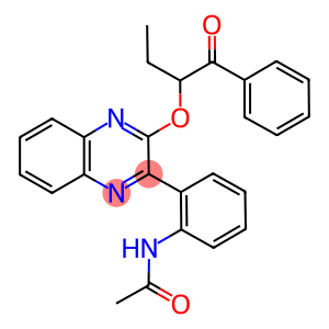 N-{2-[3-(1-benzoylpropoxy)-2-quinoxalinyl]phenyl}acetamide