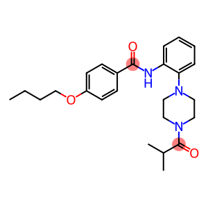 4-butoxy-N-[2-(4-isobutyryl-1-piperazinyl)phenyl]benzamide