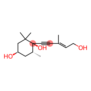 1,4-Cyclohexandiol, 1-(5-hydroxy-3-methyl-3-penten-1-ynyl)-2,2,6-trimethyl-, [1S-[1alpha,1(E),4alpha,6beta]]