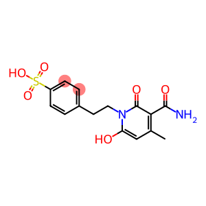 Benzenesulfonic acid, 4-[2-[3-(aminocarbonyl)-6-hydroxy-4-methyl-2-oxo-1(2H)-pyridinyl]ethyl]-