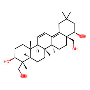 (4R)-Oleana-11,13(18)-diene-3β,22β,23,28-tetrol