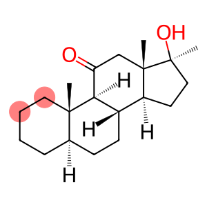 5a-Androstan-11-one, 17b-hydroxy-17-methyl- (7CI,8CI)