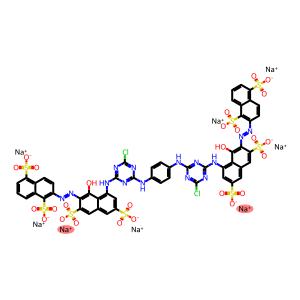 octasodium 2,2'-[1,4-phenylenebis[imino(6-chloro-1,3,5-triazine-4,2-diyl)imino(1-hydroxy-3,6-disulphonatonaphthalene-2,8-diyl)azo]]bisnaphthalene-1,5-disulphonate