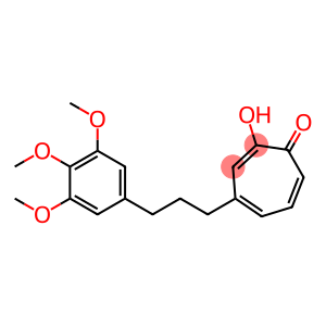 2,4,6-Cycloheptatrien-1-one,2-hydroxy-4-[3-(3,4,5-trimethoxyphenyl)propyl]-