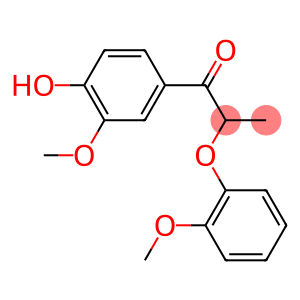 1-Propanone, 1-(4-hydroxy-3-methoxyphenyl)-2-(2-methoxyphenoxy)-