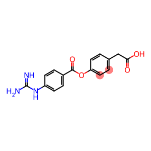 4-[[4-[(Aminoiminomethyl)amino]benzoyl]oxy]benzeneacetic Acid