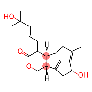4,4a,5,6,9,10,11,11a-Octahydro-9-hydroxy-4-(4-hydroxy-4-methyl-2-pentenylidene)-7-methyl-11-methylenecyclonona[c]pyran-3(1H)-one