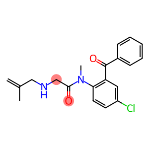 N-(2-Benzoyl-4-chlorophenyl)-N-methyl-2-[(2-methyl-2-propenyl)amino]acetamide