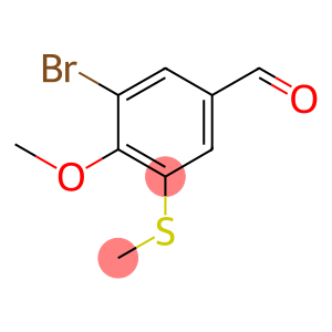 3-Bromo-4-methoxy-5-(methylthio)benzaldehyde